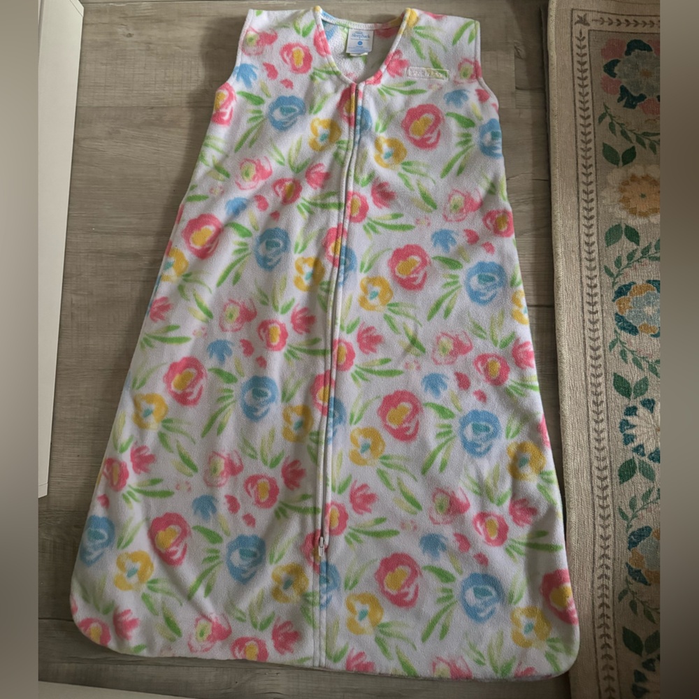 Halo Micro Fleece Wearable Blanket Sleep Sack Rose Print Size XL